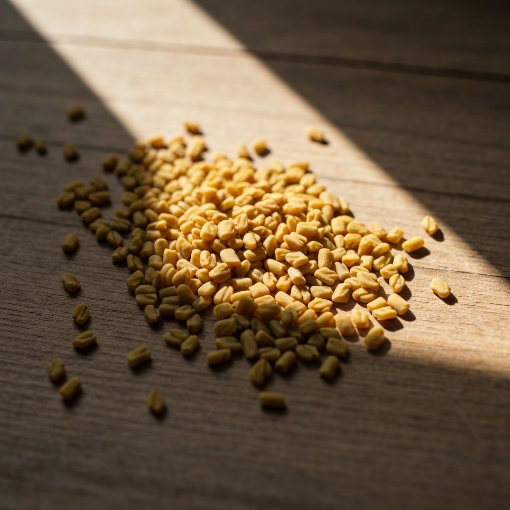 Whole dried fenugreek seeds